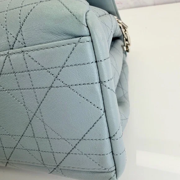 Dior Light Blue Cannage Leather Diorling Shoulder Bag - Picture 9 of 16